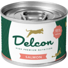 Delcon Wet cat food with salmon, monoprotein, 85 gr