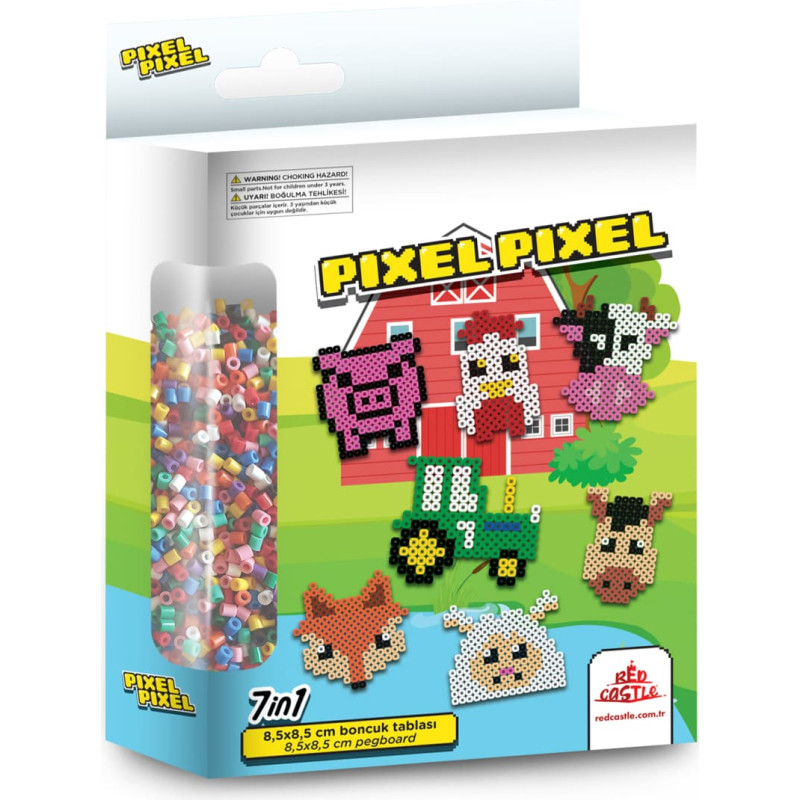 Red Castle Iron on beads, Farm animals