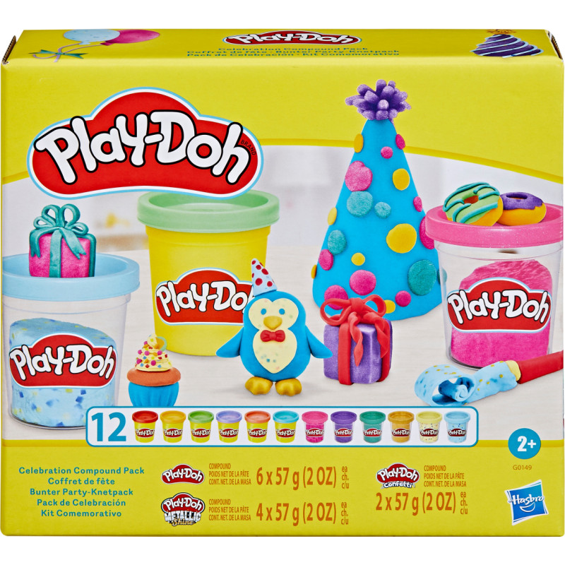 Hasbro Play Doh PLAY-DOH Svētku plastilīna komplekts, 12 gab.