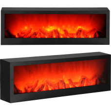 Springos Battery-operated fireplace lamp Springos CL0863, USB LED 60x10x19.5 cm, decorative lighting, black