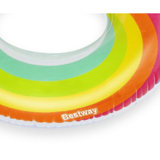 Bestway 43647 Swim Ring with Backrest Rainbow, 1.07m