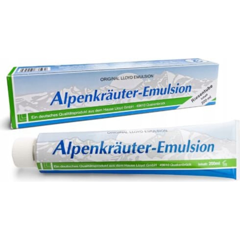 Lloyd Gmbh Alpine herbal emulsion Alpenkräuter-Emulsion with essential oils 200 ml
