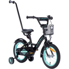TOMABIKE Children's bicycle 14" XXIII PLATINUM BLACK/TURKUS