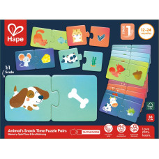 Hape puzzle, animal feeding, E1665A