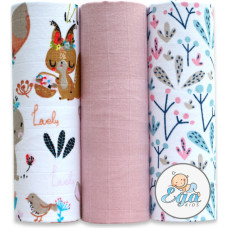 Ega Kids Diaper - SET - 21211 - MUSLIN - EGA - size 60x80 cm  - nr 7