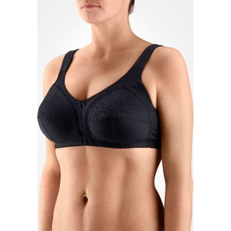 Tonus Elast 0407-02 Sofija Elastic medical-rehabilitation bra Black N1 (D75)