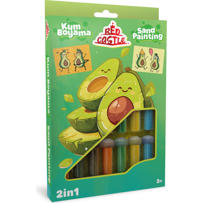 Red Castle sand art set 2in1, Vaisiai