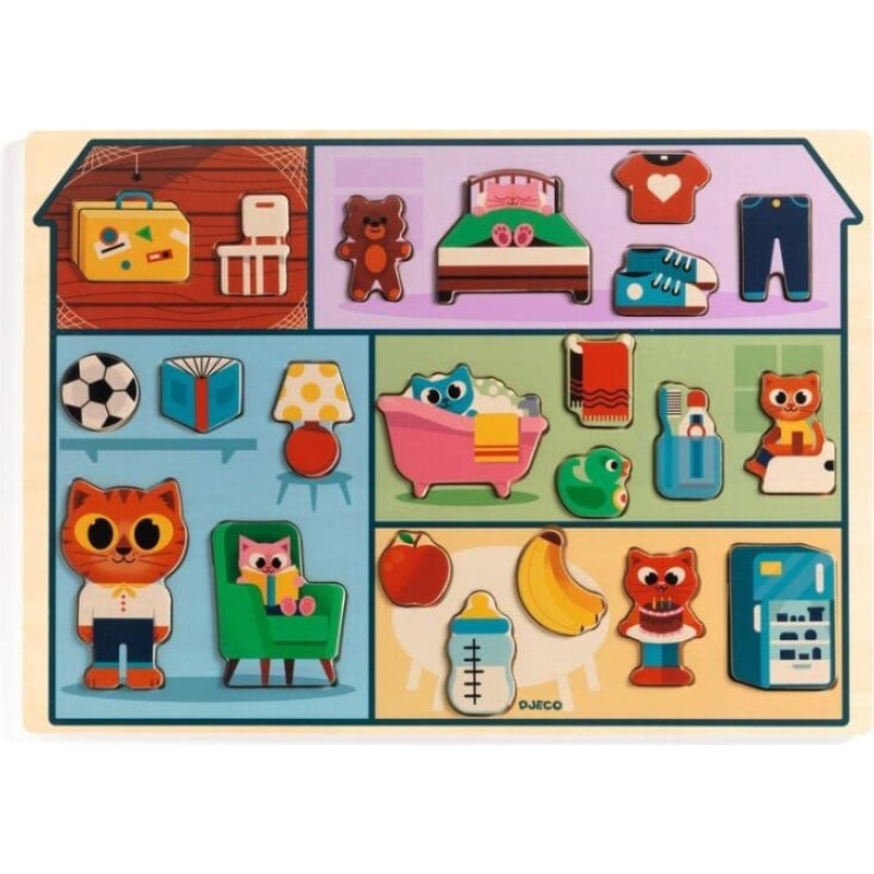 Djeco Wooden puzzle - Puzzlo House