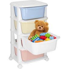 Springos HA0214 Mobile Cabinet with 4 Drawers on Wheels