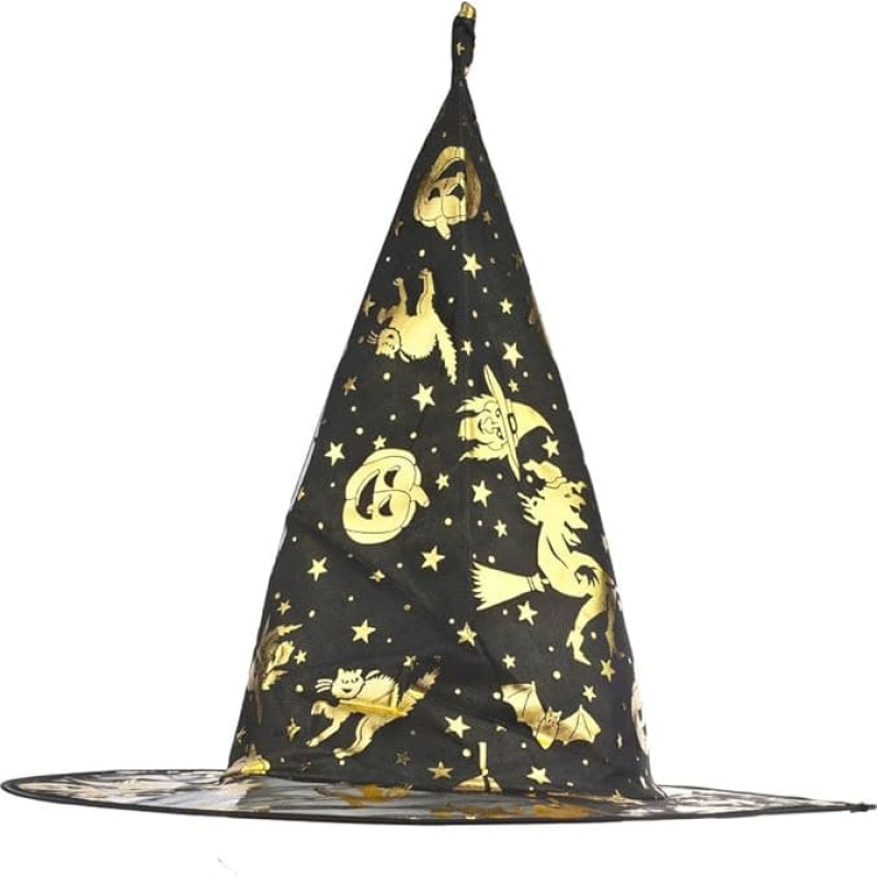 Nõiamüts must-kuldne