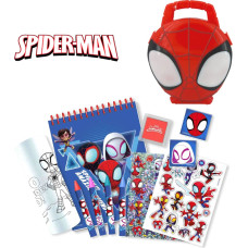 Kids Euroswan - Akcesoria Licencyjne 3D PENCIL CASE WITH STATIONERY SPIDERMAN
