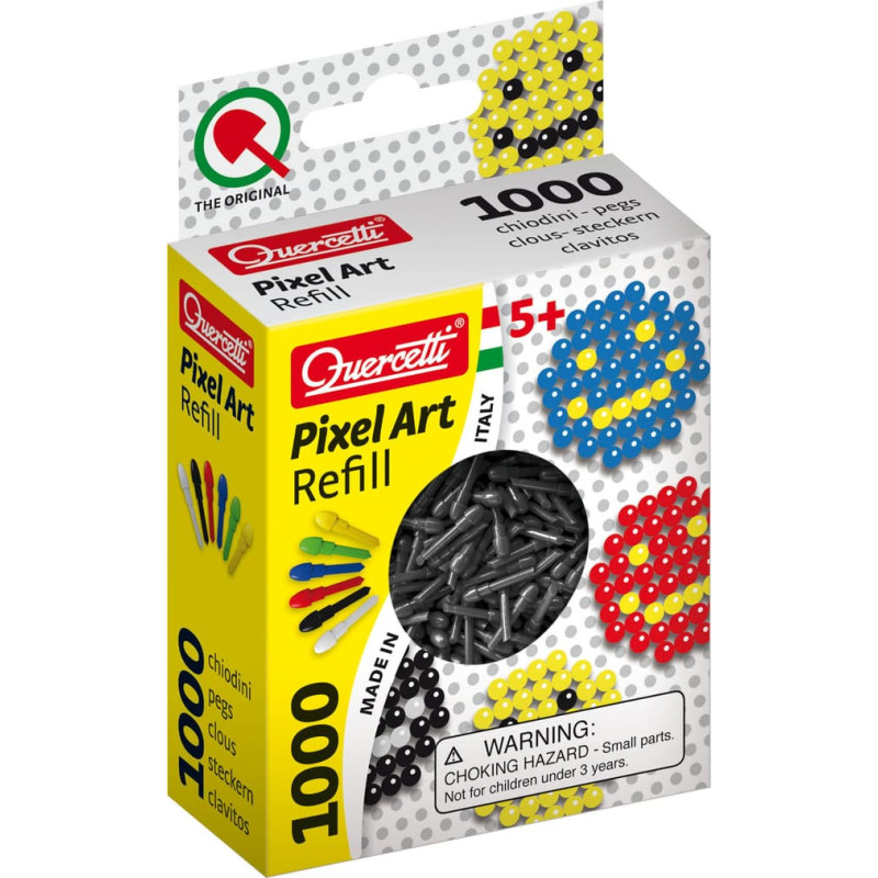 Quercetti Pixel Art Mosaic Pieces (black) 5+ y