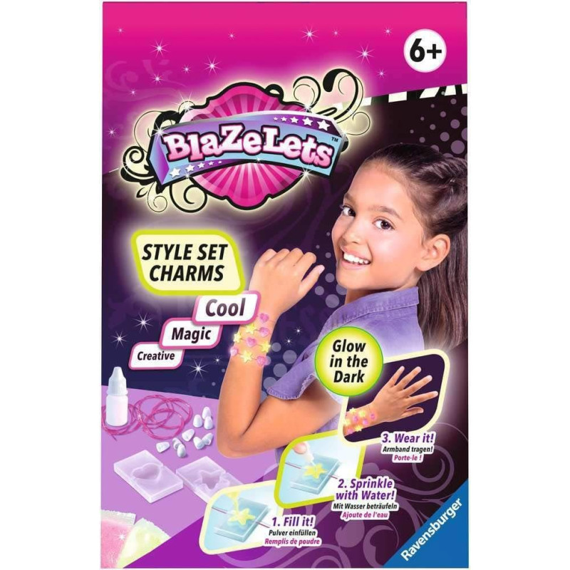 Ravensburger Craft Kit &ndash; Blazelets Style Set: Charms GID