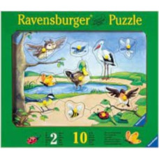 Ravensburger Wooden puzzle, 10 pieces &ndash; Who Flies