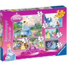 Ravensburger Puzzle, 6 in 1 Disney Princesses
