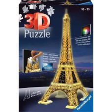 Ravensburger 3D Puzzle Eiffel Tower with Light, 216 pcs, 10+