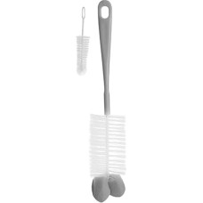 BABYONO Brush for bottles and teats with sponge 720/03 grey