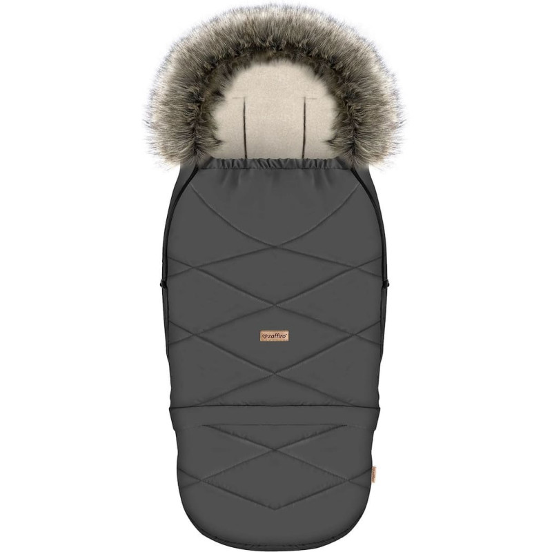 Adjustable footmuff with bag GrowUP Aspen 0-36m anthracite