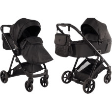 Junama Universal stroller 2 in 1 Ellegante 04 Black – electro-polished frame