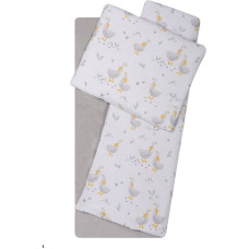 Duet Baby Bedding set to Strolley - 76D /005- VELVET / COTTON - GREY