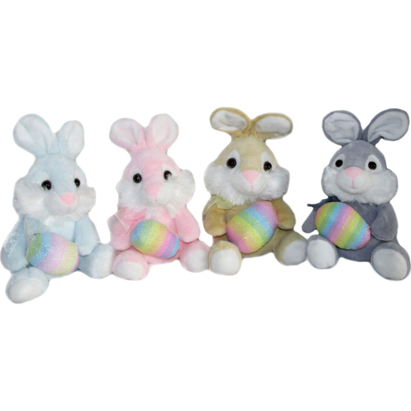 ZAJĄC Z TĘCZOWĄ PISANKĄ 4 KOLORY