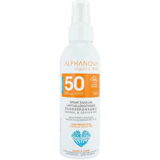 Alphanova Sun SPF50 Spray &ndash; Organic Water-Resistant Mineral Sunscreen for the Whole Family with Coconut Scent, 150 ml