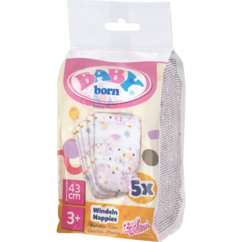 Baby Born Nappies, 5 pcs
