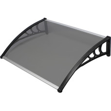 Jumtiņš durvīm 100x100 cm, tonēts – pelēks