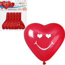 BALON UŚMIECHNIĘTE SERCE 5 SZTUK