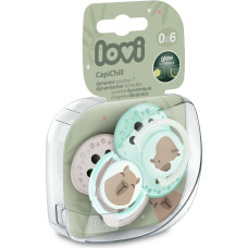 Lovi 22/932boy Smoczek silikonowy dynamiczny 0-6m 2 szt CapiChill Boy