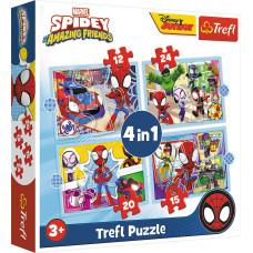TREFL SPIDER-MAN Puzzle Set 4in1  Spidey