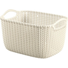 Curver Grozs Knit S taisnstūris 8L 30x22x17cm balts