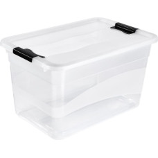 Keeeper Kaste ar vāku crystalbox Cornelia 59,5x39,5x34cm 52L caurspīdīga