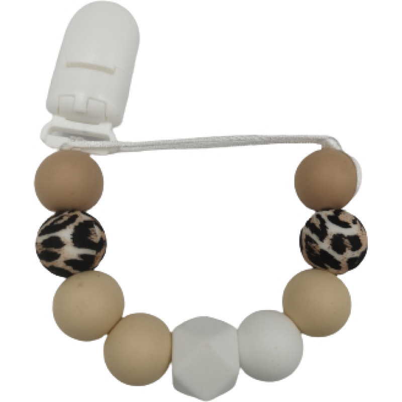 Baby In World BABY 01439 Zawieszka do smoczka Kryształ SAND/WHITE