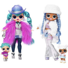 LOL 426158-INT L.O.L. Surprise OMG Winter Disco 2 pack- Cosmic Nova & Snowlicious