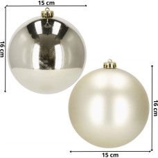 Springos Christmas balls Springos CA1178 15 CM 2 PCS.