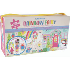 Floss & Rock 60pc Giant Floor Puzzle with Pop Out Pieces - Rainbow Fairy, 60 pcs.