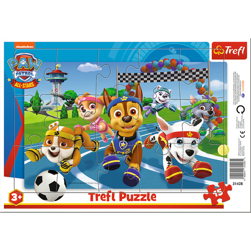 Trefl PAW PATROL Puzle Paw Patrol, 15 gab.