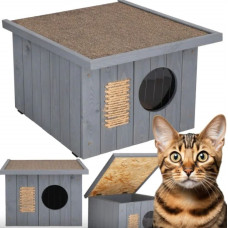 Cat house Springos CH001 gray