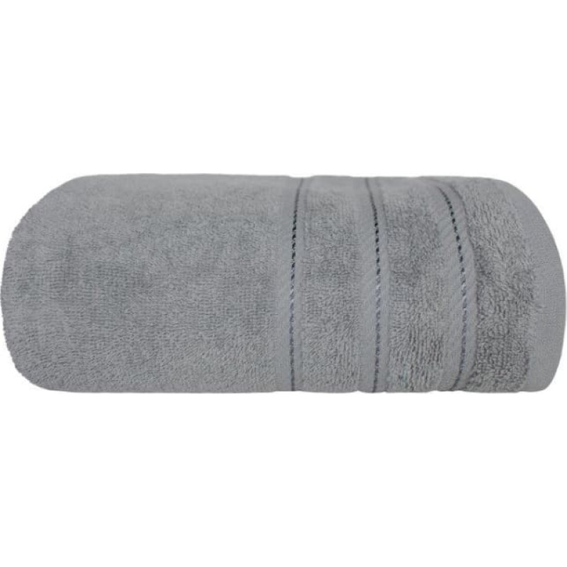 TOWEL EVA 50X90 TERRY COTTON. STEEL GREY 450gsm