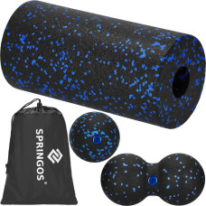 Springos Massage Set 3-in-1: Foam Roller, Ball, Double Ball, Carry Bag Springos FR0025