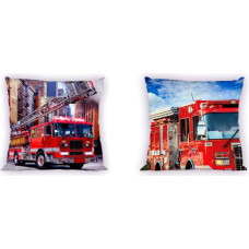 CUSHION COVER 40X40 TURBO 001 FIRE DEPT. COTTON. YTH.