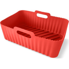 Guardini Rectangular Baking Pan with Handles, Silicone, for Air Fryer, 20x13x7 cm