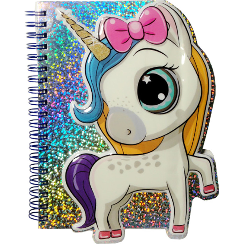 TRIFOX holographic diary with a unicorn