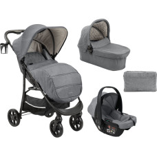 KIKKABOO Stroller 3in1 Selina Light Grey 2024