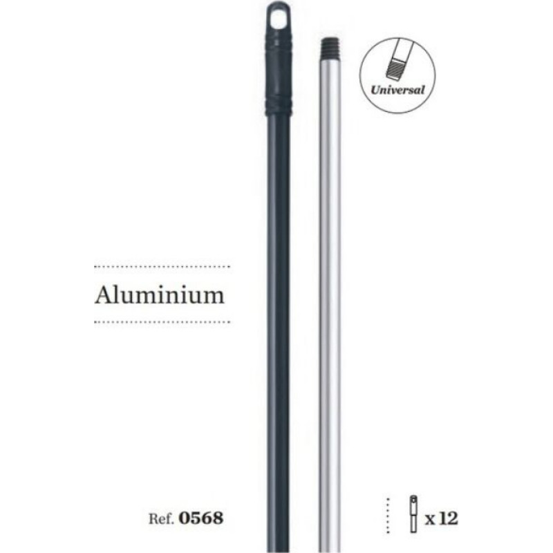 Mery brush handle, aluminum, 140 cm
