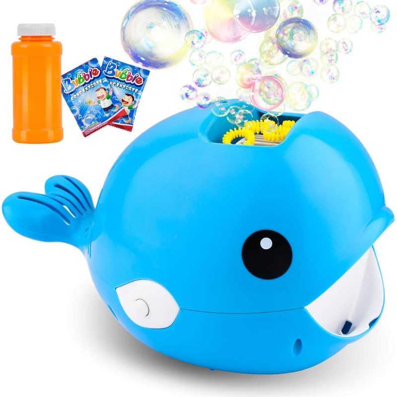 Bubble machine Whale, blue