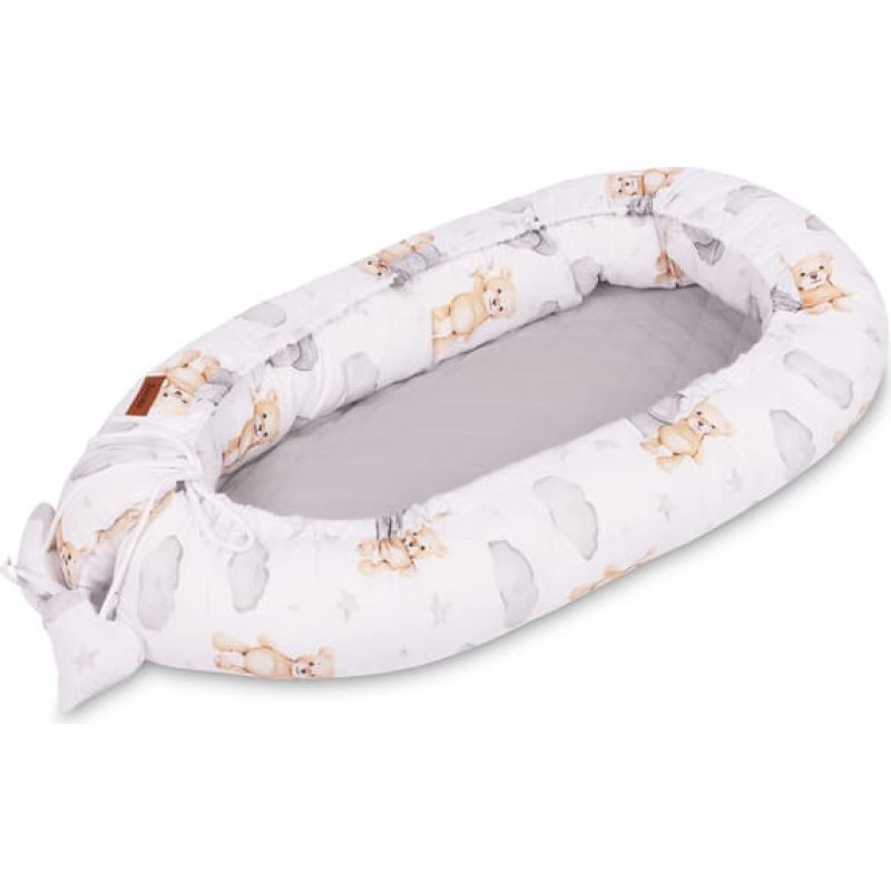 Sensillo BABY NEST MUSLIN TEDDY GREY
