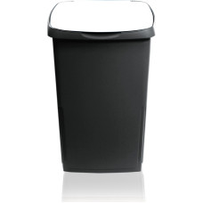 Gio`style Atkritumu tvertne Eco Solution 45L 37x36x53,5cm tum&scaron;i pelēka/balta