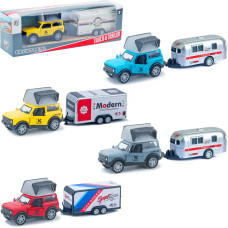 AUTO TERENOWE METALOWE Z PRZYCZEPĄ